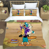 The Cuphead Show Bedding Set Pattern Quilt Cover Without Filler