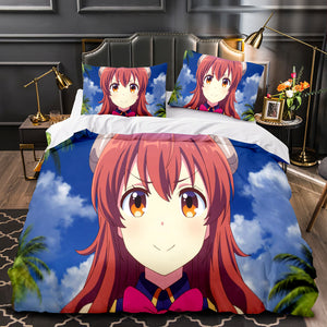 The Demon Girl Next Door Bedding Set Cosplay Quilt Duvet Cover Bed Sets