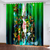 The Legend of Zelda Curtains  Pattern Blackout Window Drapes