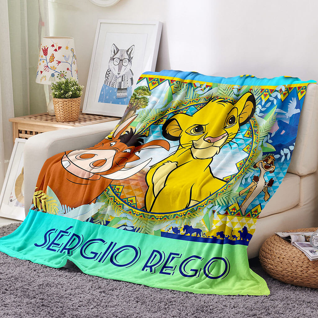The Lion King Blanket Flannel Throw Room Decoration