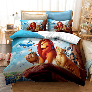The Lion King Cosplay Kids Bedding Set Quilt Duvet Cover Sheets Sets - EBuycos