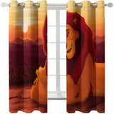 The Lion King Curtains Cosplay Blackout Window Treatments Drapes