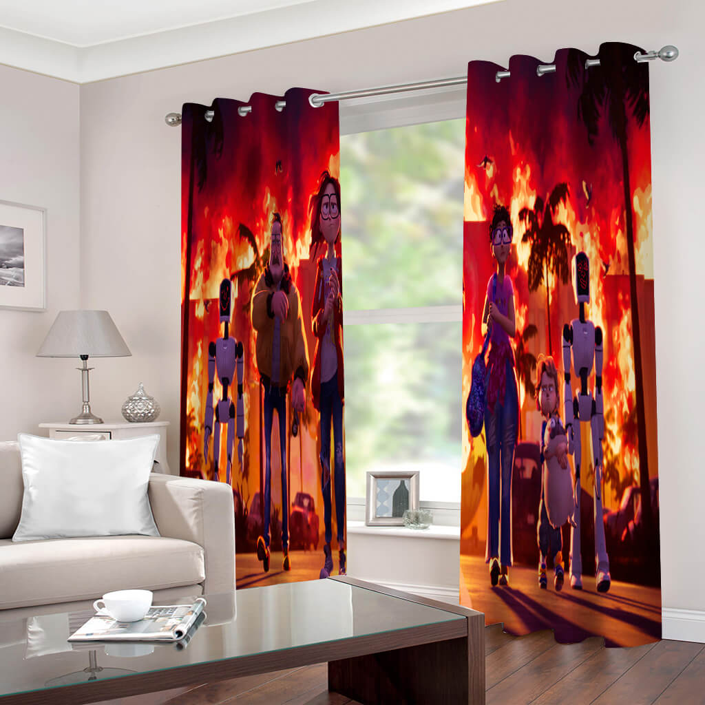 The Mitchells vs. the Machines Curtains Blackout Window Drapes Room Decoration