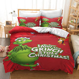 How the Grinch Stole Christmas Cosplay Bedding Set Duvet Cover Sets - EBuycos