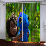 The Sea Beast Curtains Pattern Blackout Window Drapes
