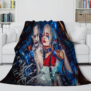 The Suicide Squad Flannel Fleece Throw Cosplay Blanket Comforter Set - EBuycos