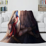 The Suicide Squad Flannel Fleece Throw Cosplay Blanket Comforter Set - EBuycos