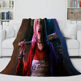 The Suicide Squad Harley Quinn Flannel Fleece Throw Cosplay Blanket - EBuycos