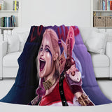 The Suicide Squad Harley Quinn Flannel Fleece Throw Cosplay Blanket - EBuycos