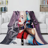 The Suicide Squad Harley Quinn Flannel Fleece Throw Cosplay Blanket - EBuycos