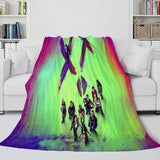 The Suicide Squad Harley Quinn Flannel Fleece Throw Cosplay Blanket - EBuycos
