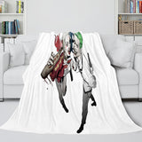 The Suicide Squad Harley Quinn Flannel Fleece Throw Cosplay Blanket - EBuycos
