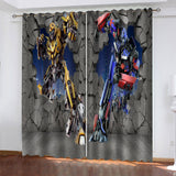 The Transformers Curtains Cosplay Blackout Window Drapes Room Decoration - EBuycos