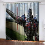 The Transformers Curtains Cosplay Blackout Window Drapes Room Decoration - EBuycos