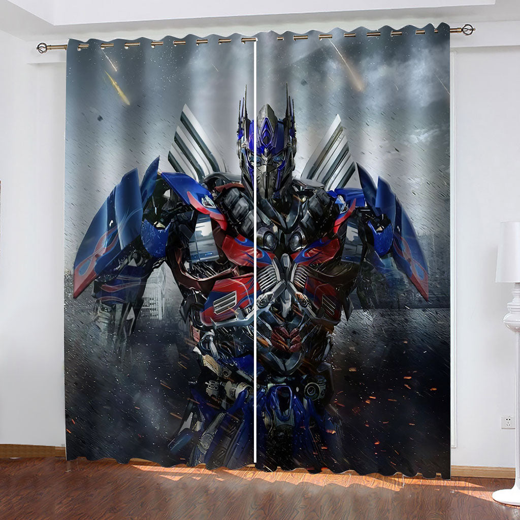 The Transformers Curtains Cosplay Blackout Window Drapes Room Decoration - EBuycos