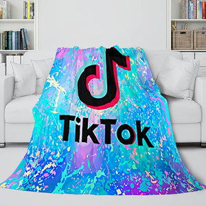 TikTok Blanket Tik Tok Flannel Fleece Throw Cosplay Blanket - EBuycos