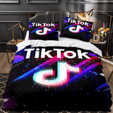 Tiktok Comforter Bedding Sets Tik Tok Quilt Duvet Covers Bed Sheets - EBuycos