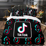 Tiktok Bedding Set Tik Tok Quilt Duvet Covers Comforter Bed Sheets - EBuycos