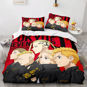 Tokyo Revengers Cosplay Bedding Set Duvet Covers Comforter Bed Sheets - EBuycos