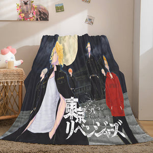 Tokyo Revengers Cosplay Flannel Blanket Throw Comforter Bed Blanket - EBuycos
