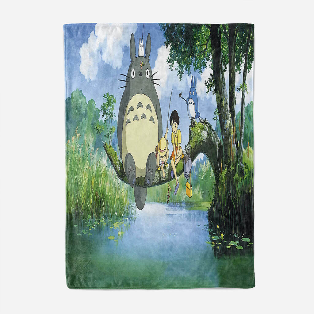 Totoro Blanket Flannel Throw Room Decoration