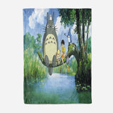 Totoro Blanket Flannel Throw Room Decoration