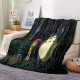 Totoro Blanket Flannel Throw Room Decoration