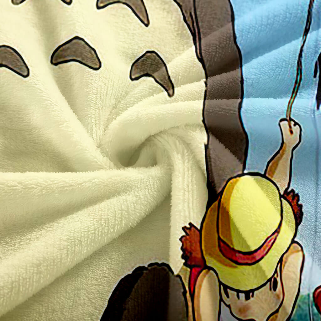 Totoro Blanket Flannel Throw Room Decoration