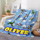 Toy Story Pattern Blanket Flannel Throw Room Decoration