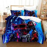 Transformers Optimus Prime Cosplay Bedding Set Duvet Cover Bed Sheets - EBuycos