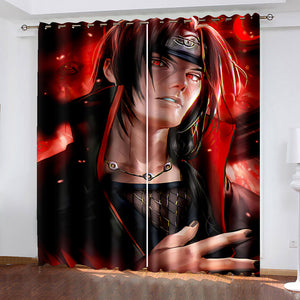 Uchiha Itachi Curtains Blackout Window Drapes