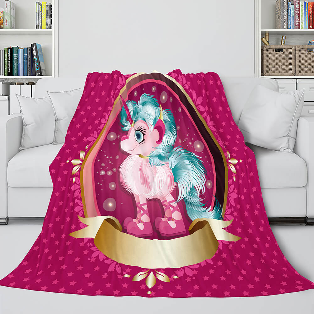 Unicorn Blanket Flannel Fleece Throw Cosplay Blanket Christmas Gift