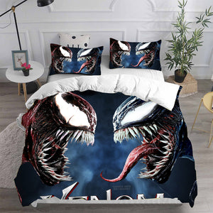 Venom 2 Let There Be Carnage Cosplay Bedding Set Duvet Cover Bed Sheets - EBuycos