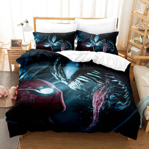 Venom Spider-Man Bedding Sets Quilt Duvet Covers Bed Sheets Home Decor - EBuycos