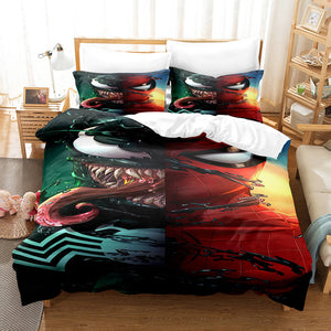Venom Spider-Man Bedding Sets Quilt Duvet Covers Bed Sheets Home Decor - EBuycos