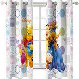 Winnie the Pooh Curtains Blackout Window Treatments Drapes Room Decoration