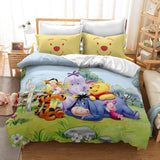 Winnie the pooh Cosplay Bedding Set Duvet Cover Bed Sheets Sets - EBuycos