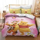 Winnie the pooh Cosplay Bedding Set Duvet Cover Bed Sheets Sets - EBuycos