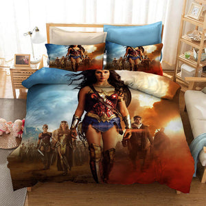 Wonder Woman WW84 Cosplay Bedding Set Duvet Cover Bed Sheets Sets - EBuycos